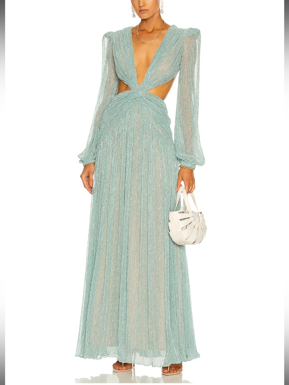 PatBO Lurex maxi dress brand new sold out style size 4